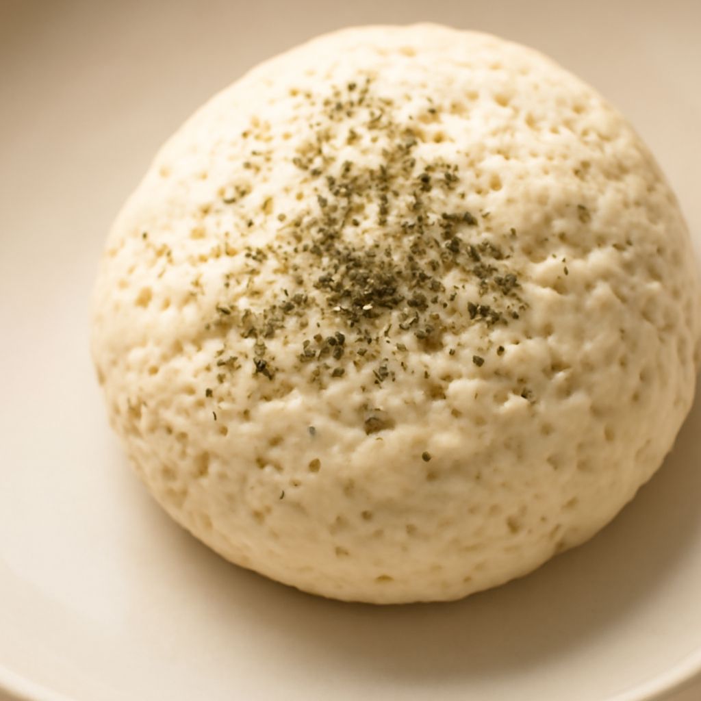 Easy pizza dough recipe no yeast baked into a thin homemade pizza crust