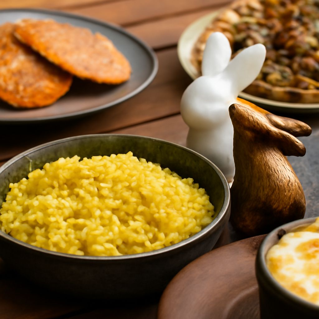 Traditional Haitian dishes with rice, stew, and plantains