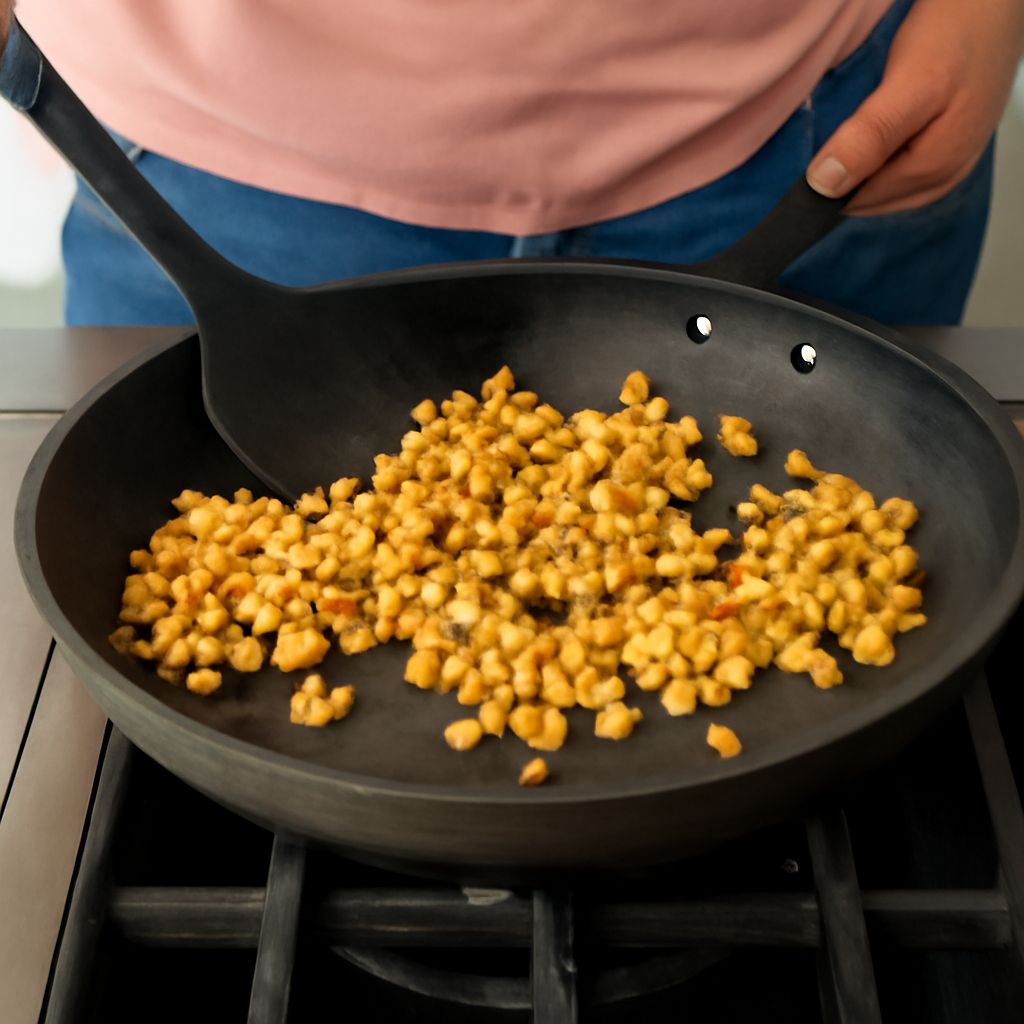 Toasting nuts in the oven on a baking sheet