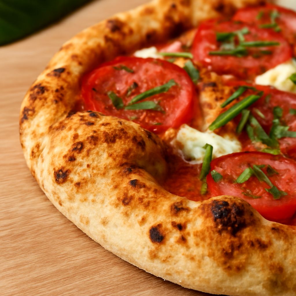 Artisan pizza dough recipe: a hydrated, open-textured crust