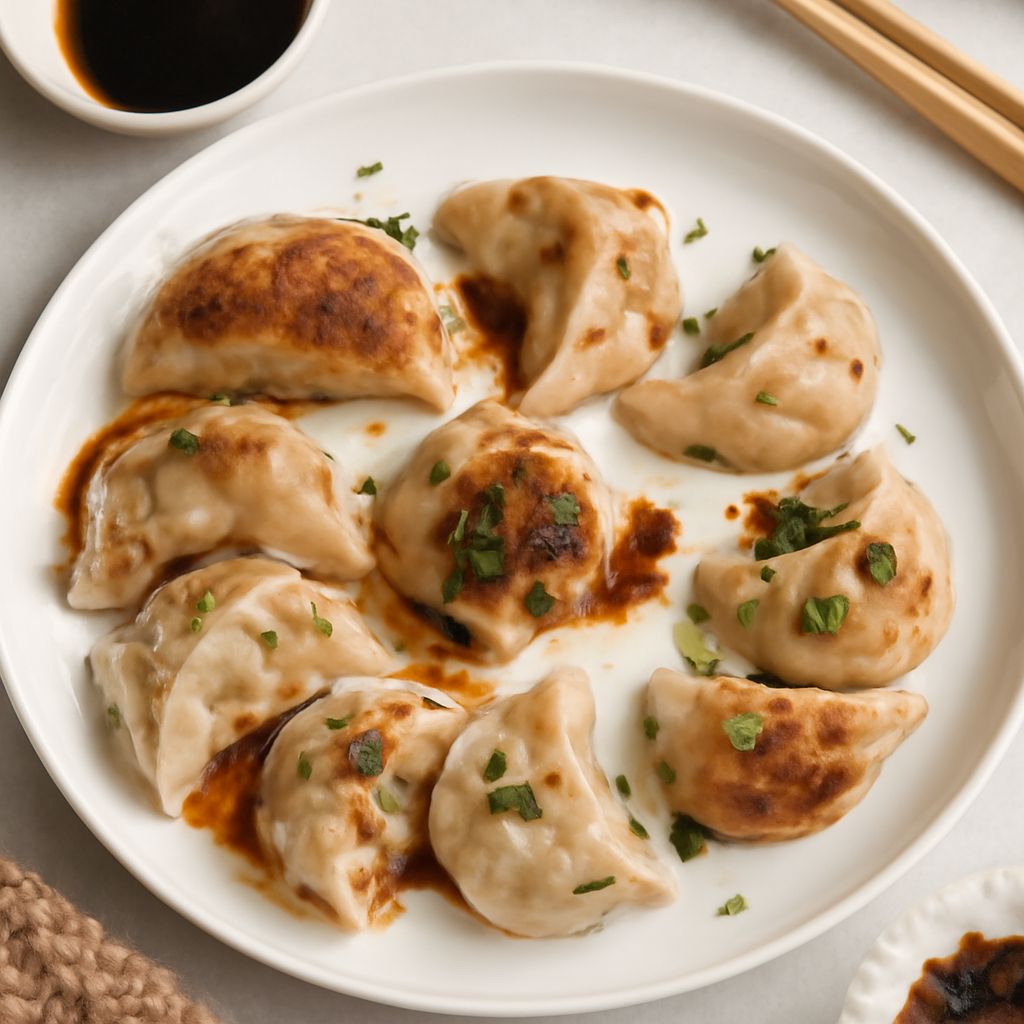 Potstickers, dumplings, and wontons with different wrappers and fillings