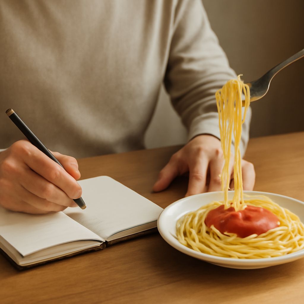 Restaurant name ideas written on a brainstorming board