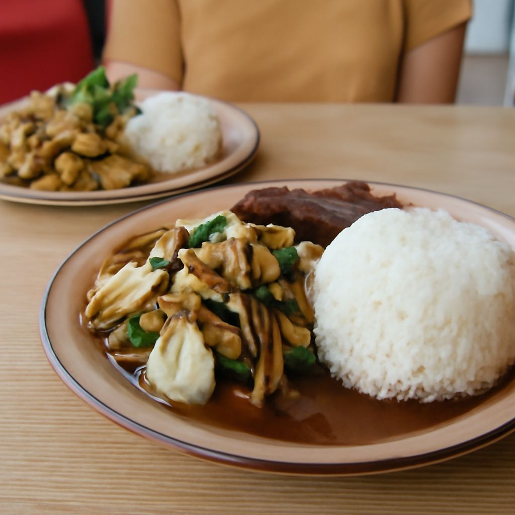 A communal Samoan umu feast with taro, palusami, and roasted meats