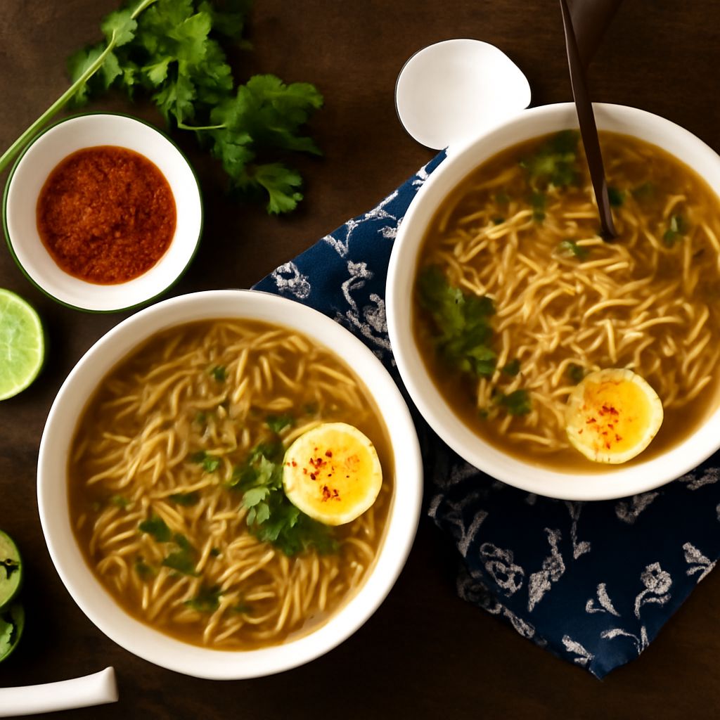 A delicious bowl of homemade ramen
